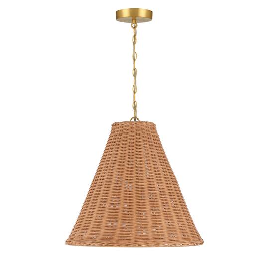 Hello Honey® Rattan Taper Pendant Light